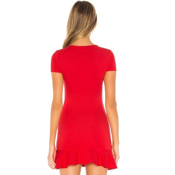 Lovers and Friends Shelly Mini Dress in Cherry Red NWOT Size Small - Picture 3 of 3